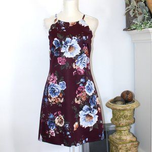 iZ Byer Floral Scallop Sundress